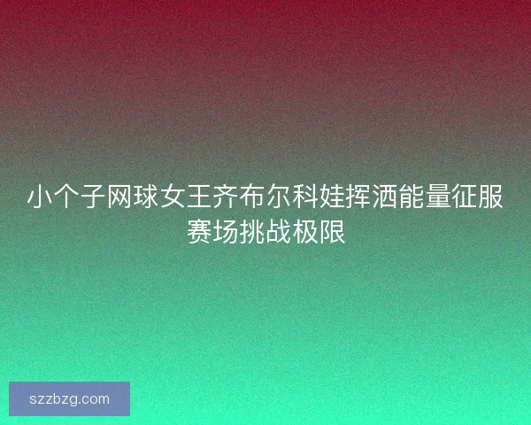 小个子网球女王齐布尔科娃挥洒能量征服赛场挑战极限